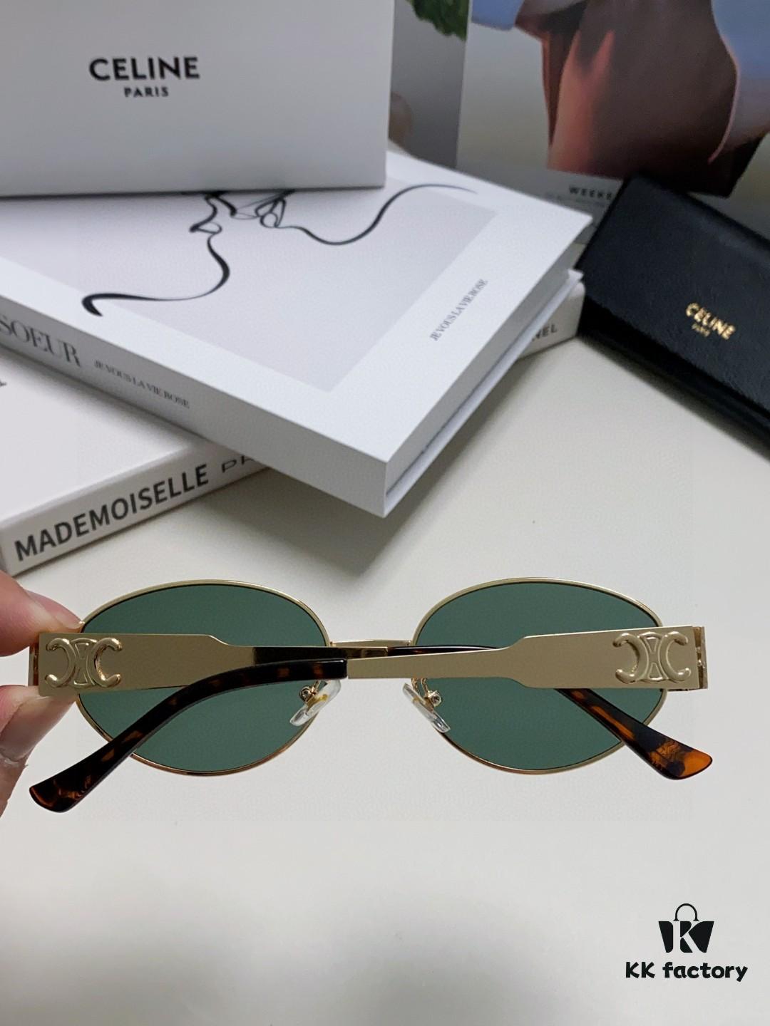 Lisa's Same Celine Retro Round Frame Sunglasses, the 'Egg Superman' Style from Arc de Triomphe, Always Popular and Hard to Get