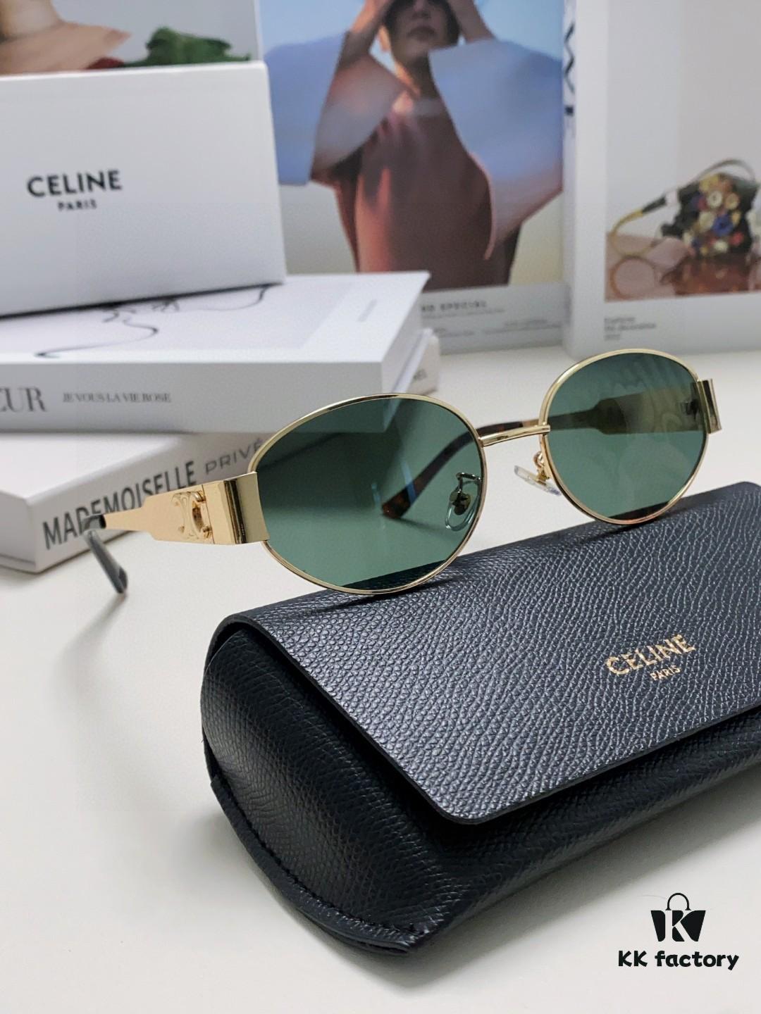 Lisa's Same Celine Retro Round Frame Sunglasses, the 'Egg Superman' Style from Arc de Triomphe, Always Popular and Hard to Get