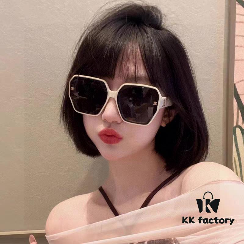 CELINE Red Book Popular Metal-Decorated Logo Simple Frame Sunglasses