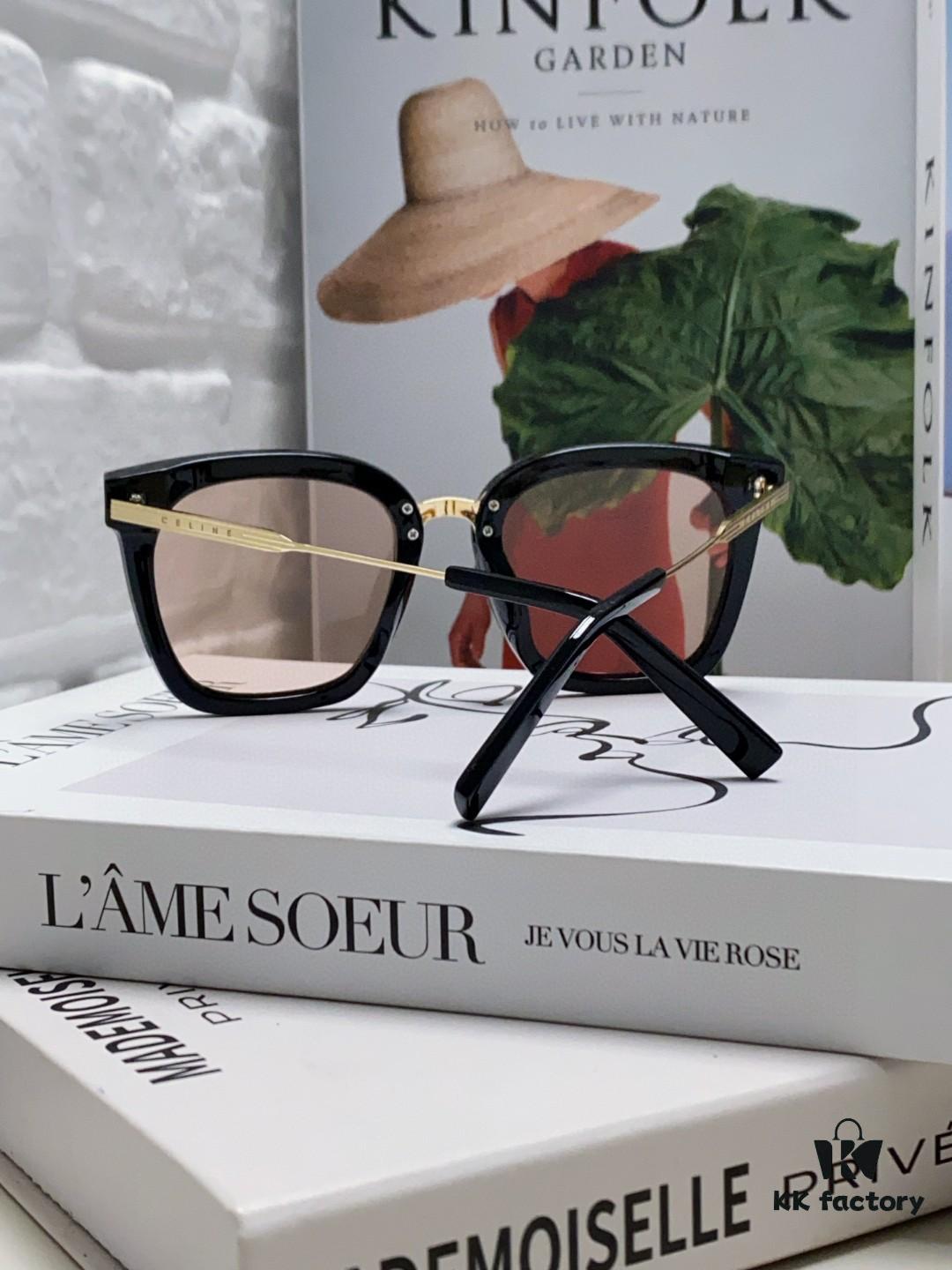 Celine Women's UV Protection Sunglasses, Anti-Glare Fashion Shades for Driving and Street Photography, Slimming Ins Style Sun Glasses, Popular on Xiaohongshu