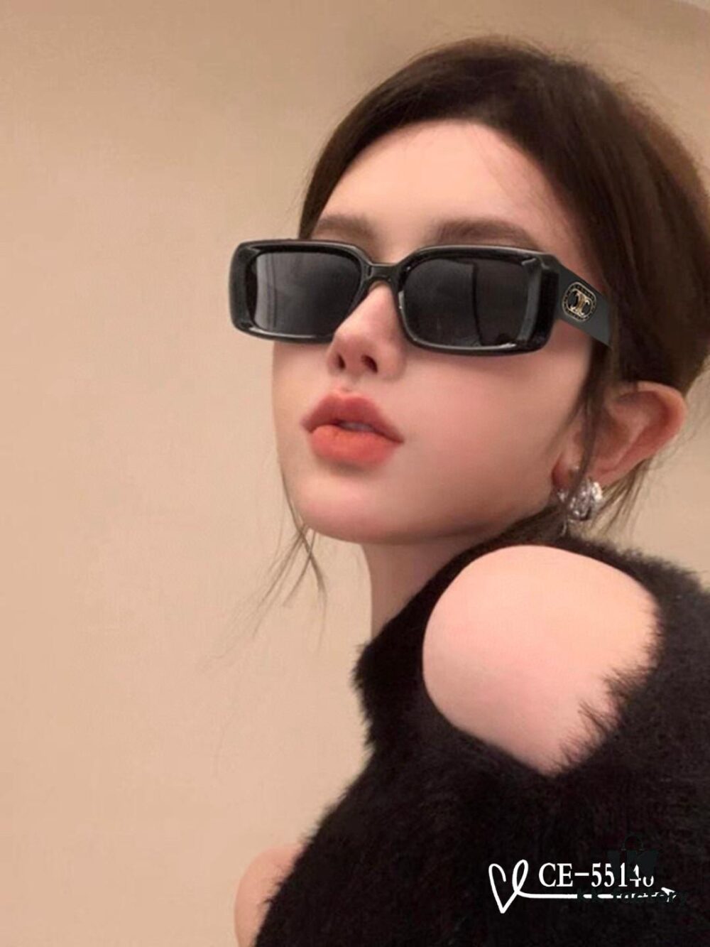 CELINE France TR90 Lightweight Sunglasses with Polarized Lenses by POLAROID, Model 55148