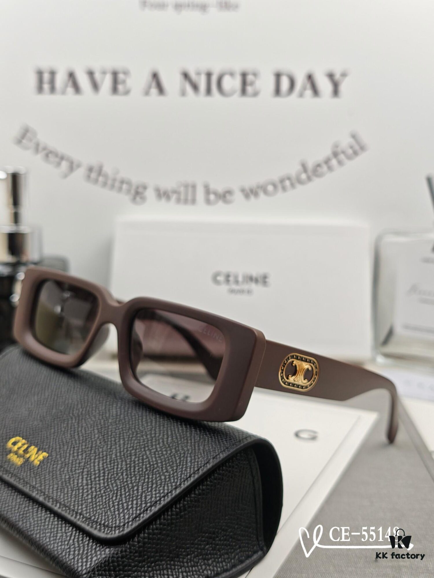 CELINE France - Polarized TR90 Sunglasses with POLAROID Lens, Lightweight Comfortable Frame, Style 55148
