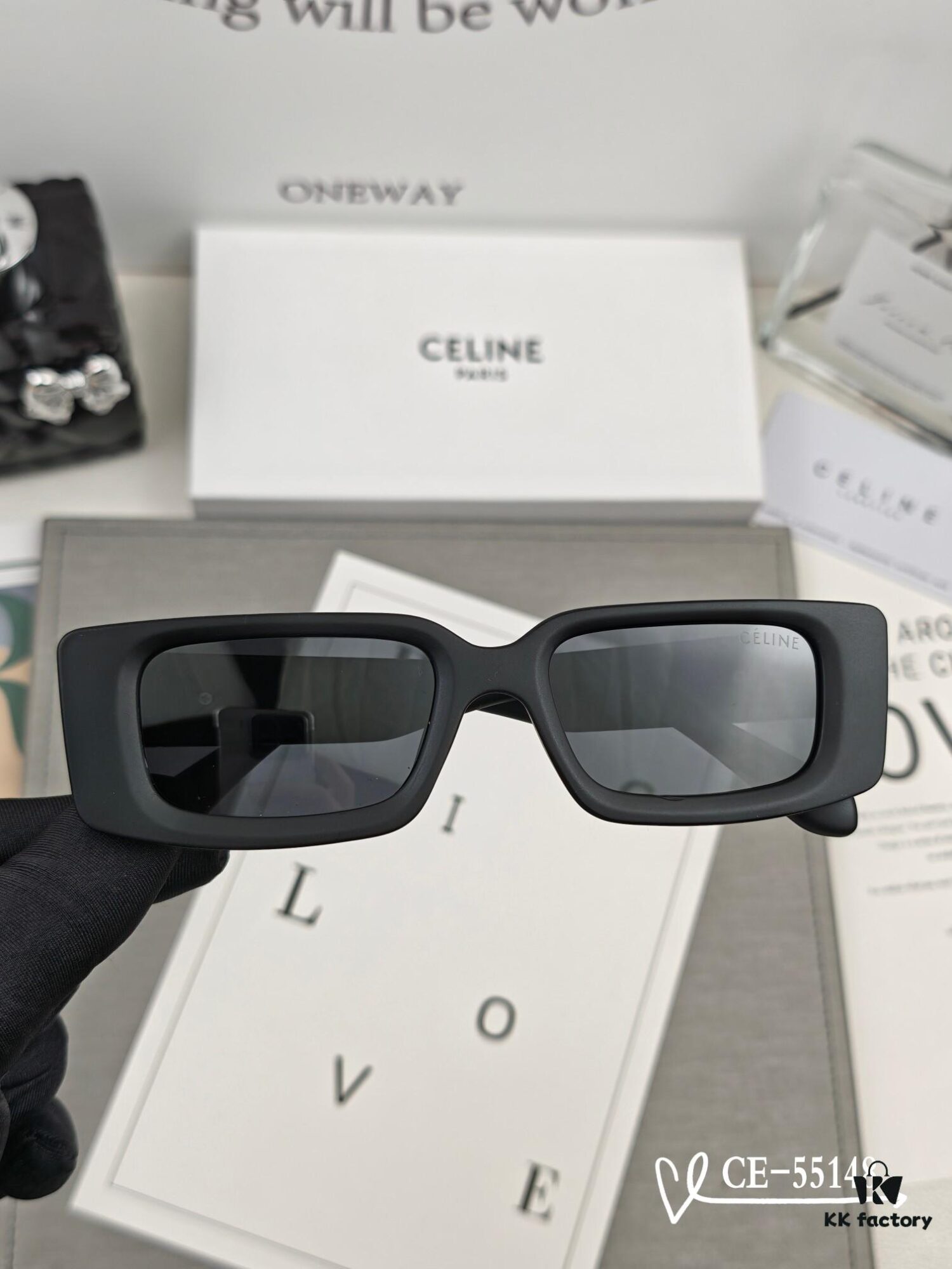 CELINE France - Polarized TR90 Sunglasses with POLAROID Lens, Lightweight Comfortable Frame, Style 55148