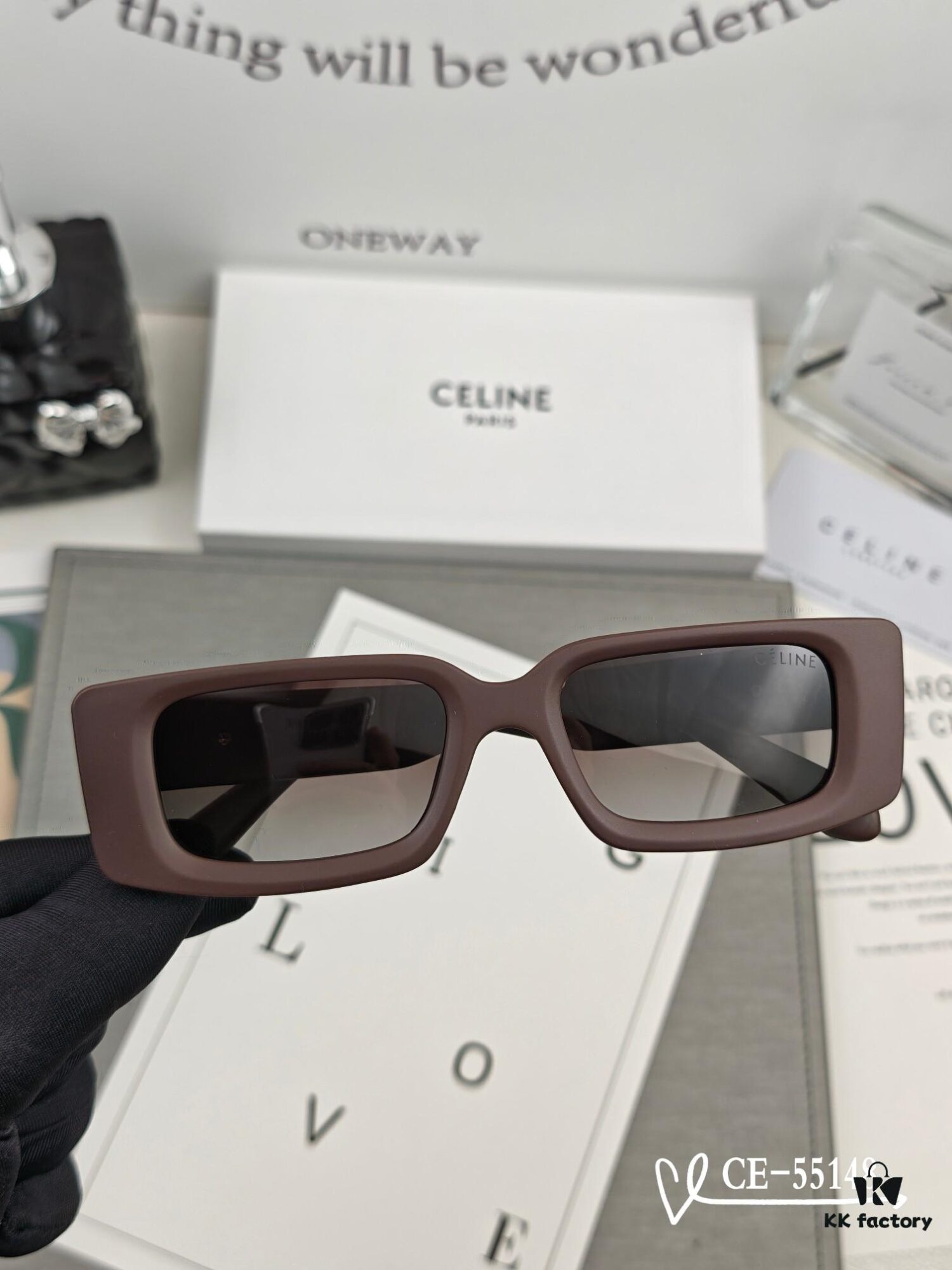 CELINE France - Polarized TR90 Sunglasses with POLAROID Lens, Lightweight Comfortable Frame, Style 55148