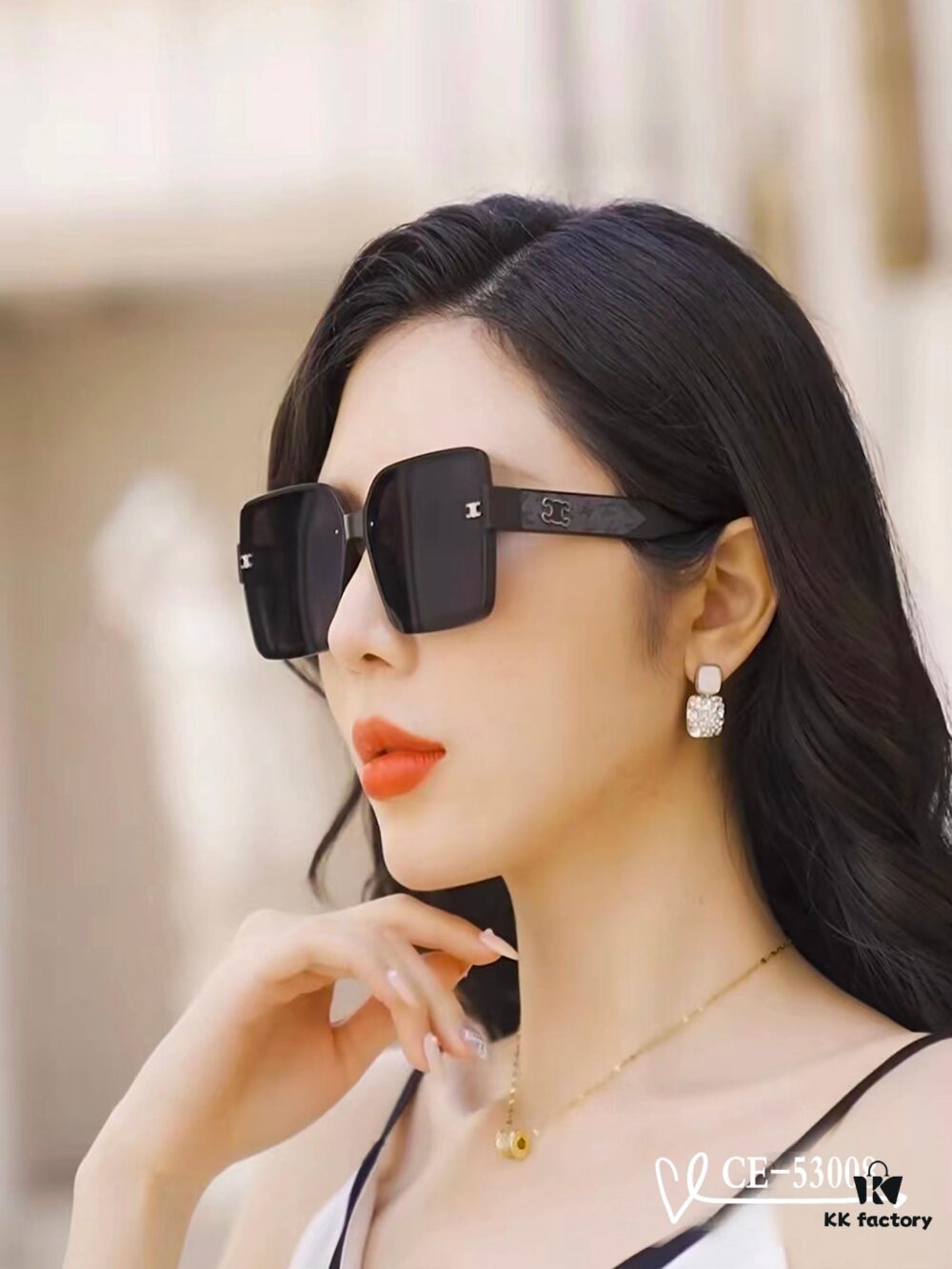 Celine France TR90 Lightweight Sunglasses with Polarized Lenses, Stylish and Comfortable Unisex Eyewear for Travel and Driving