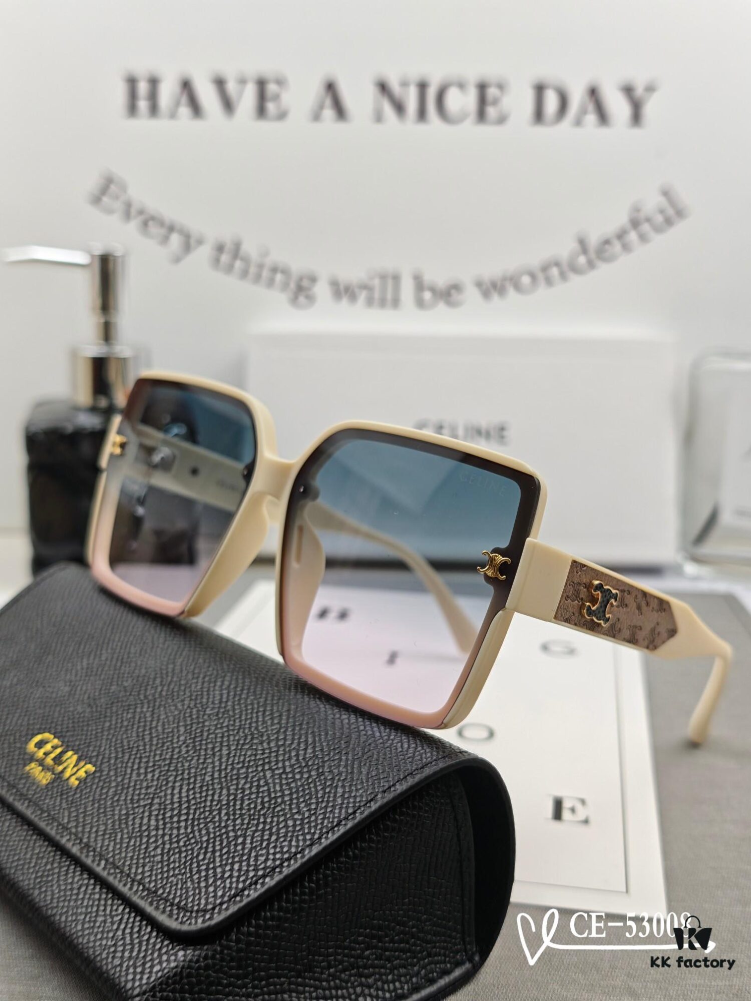 Celine France TR90 Lightweight Sunglasses with Polarized Lenses, Stylish and Comfortable Unisex Eyewear for Travel and Driving