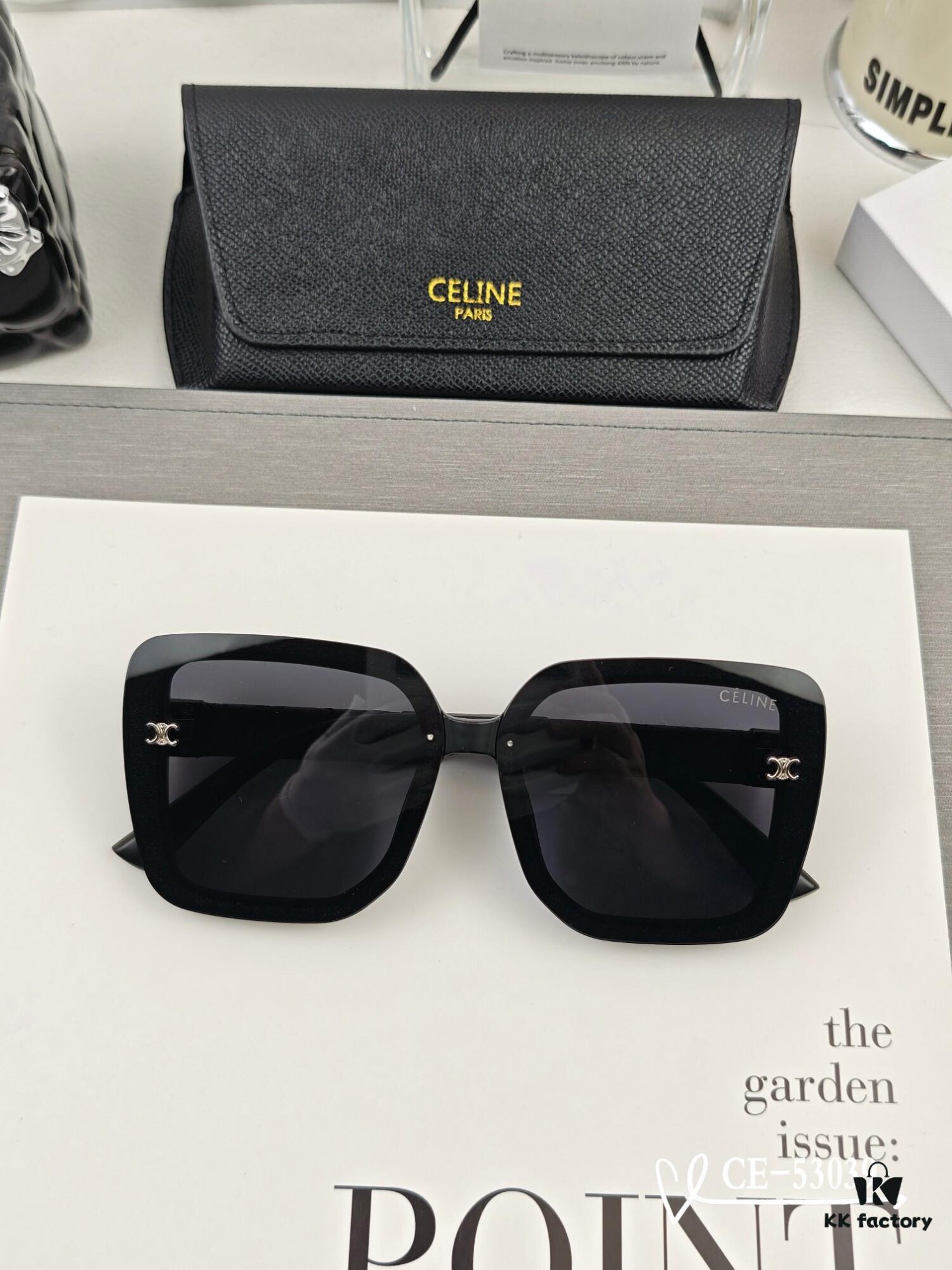 CELINE France TR90 Lightweight Sunglasses with Polarized Lenses, Model 53039