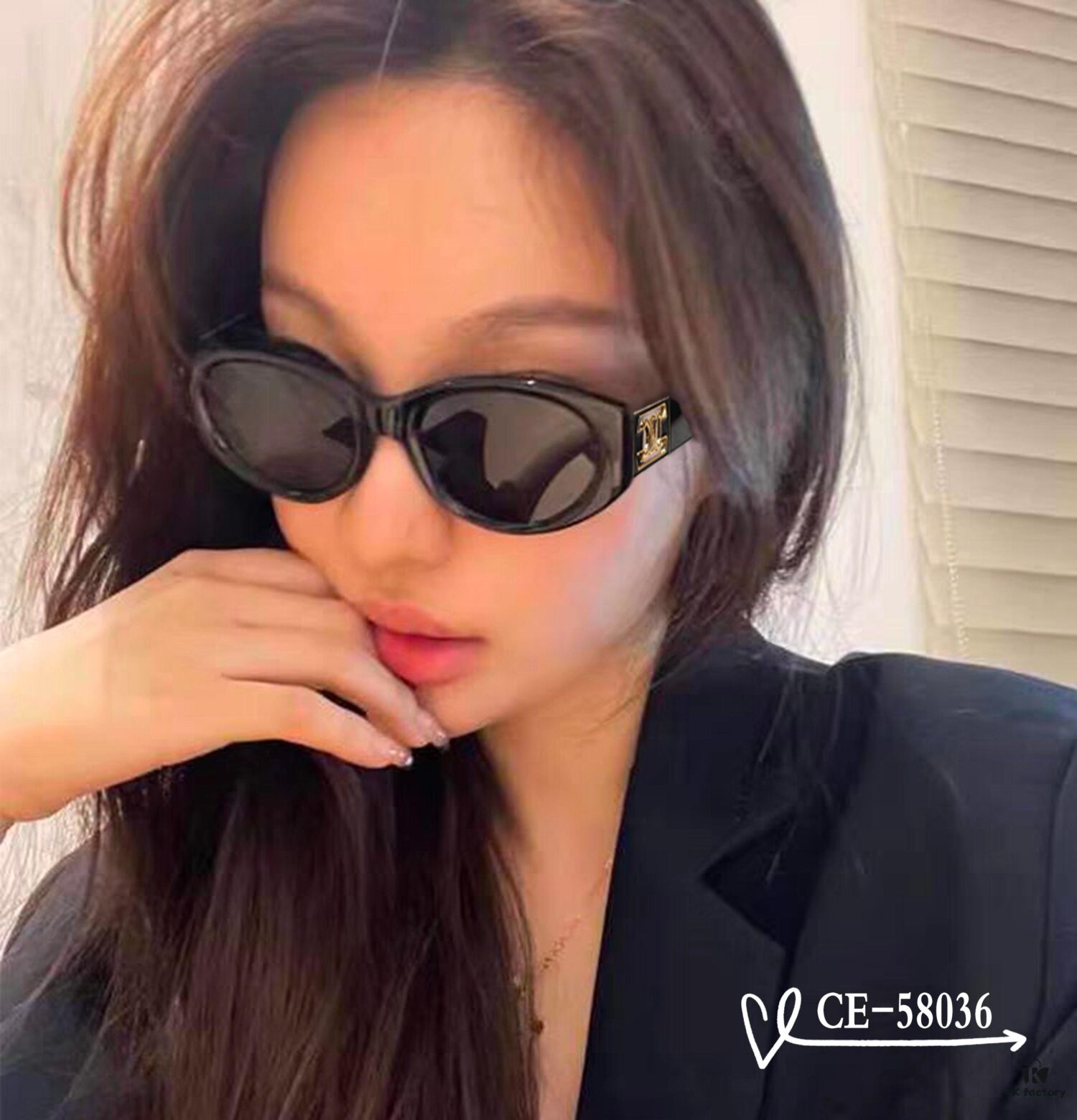 CELINE France TR90 Lightweight Sunglasses with Polarized Lenses, Model 58036