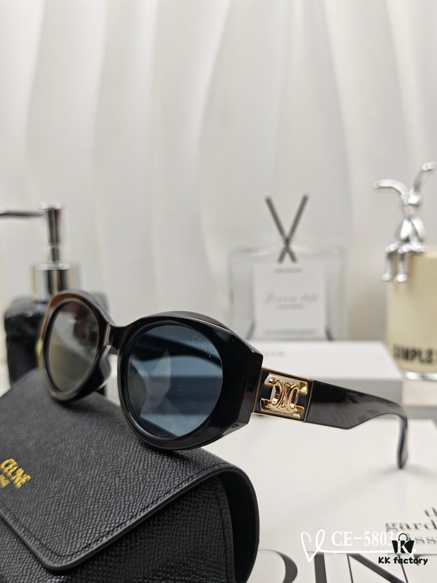 CELINE France TR90 Lightweight Sunglasses with Polarized Lenses, Model 58036