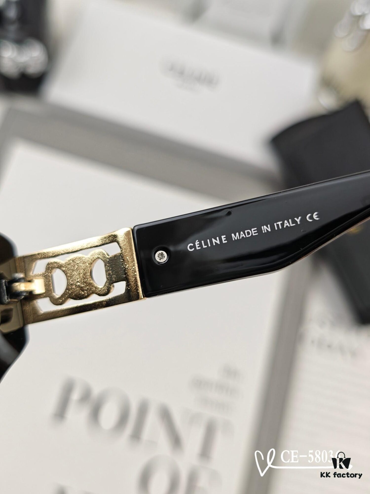 CELINE France TR90 Lightweight Sunglasses with Polarized Lenses, Model 58036