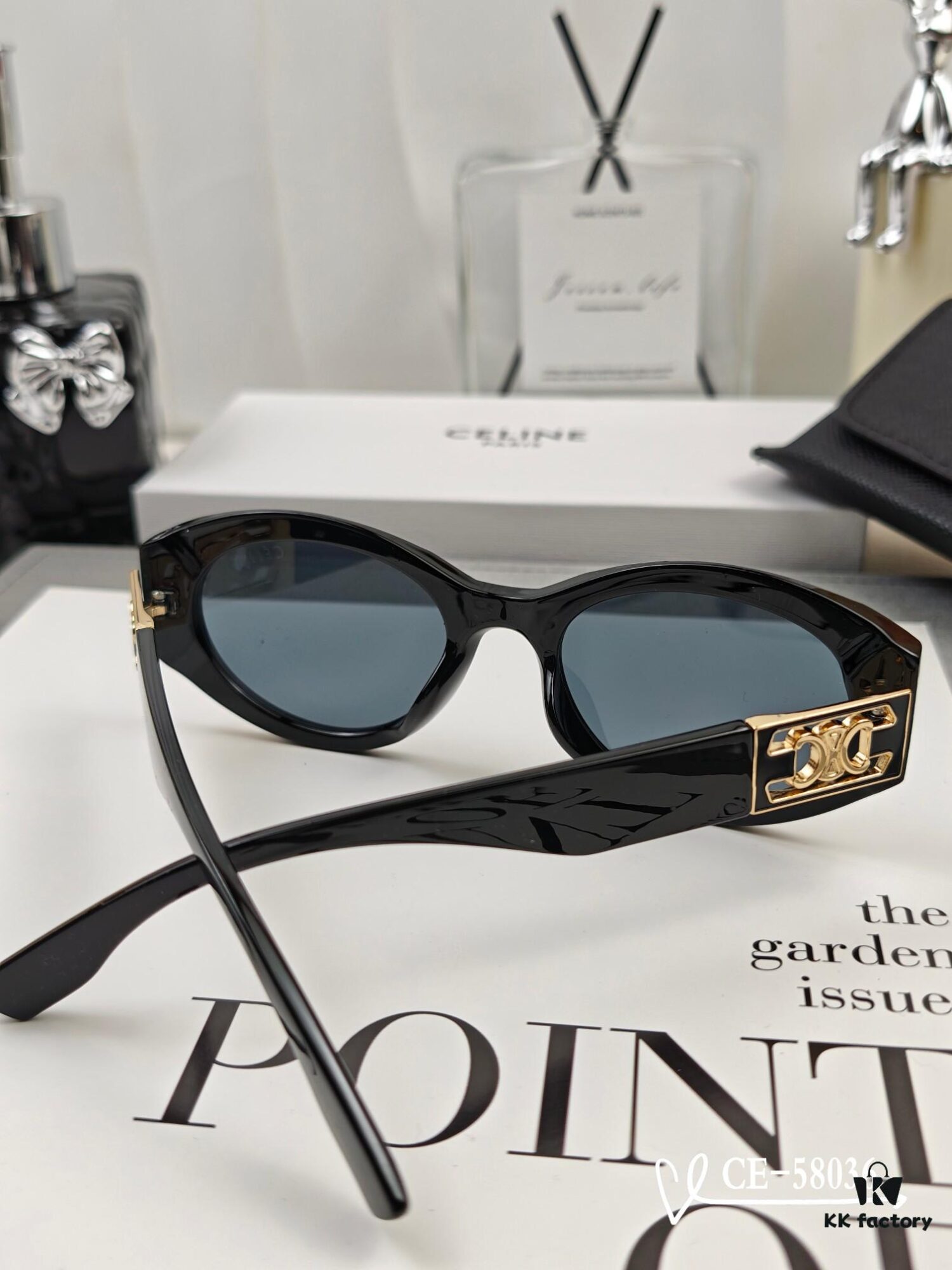 CELINE France TR90 Lightweight Sunglasses with Polarized Lenses, Model 58036