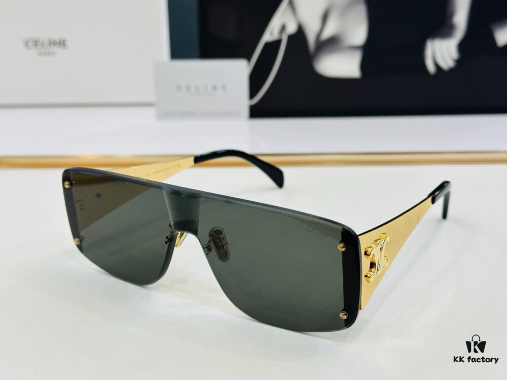 CELINE CL42104U Size 145□0-148, Popular Unisex Style, European-American Fashion, High Gloss Finish, Premium Texture, XL Craftsmanship