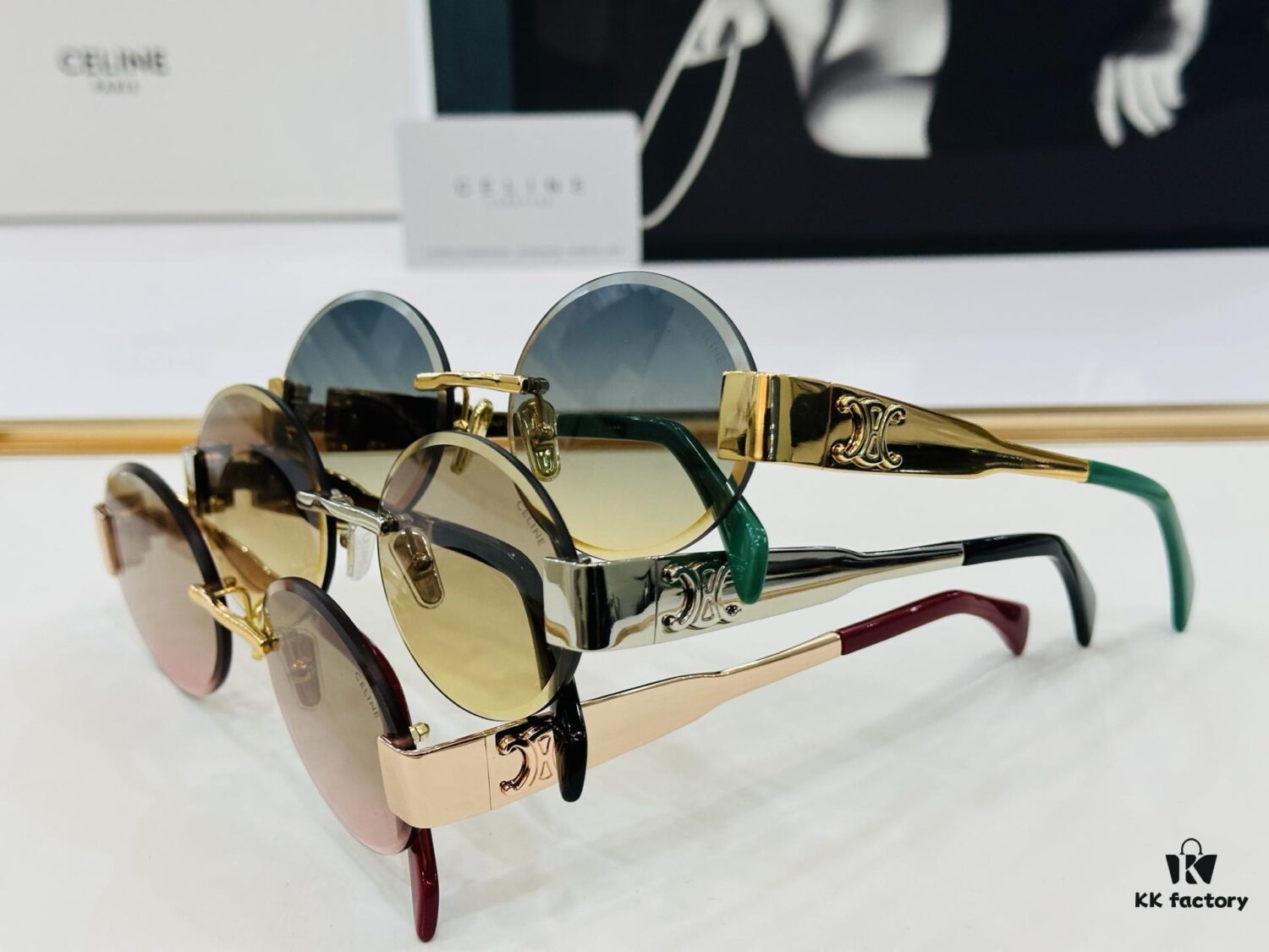 CELINE CL42121U Size 56□17-142, Popular Unisex Sunglasses with Excellent Shine and Premium Texture, XL Craftsmanship