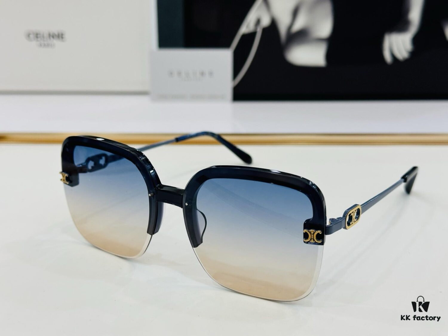 CELINE CL40251 Sunglasses, Size 60□14-145, Popular Unisex Style with Excellent Shine and Premium Texture, High-Quality Craftsmanship