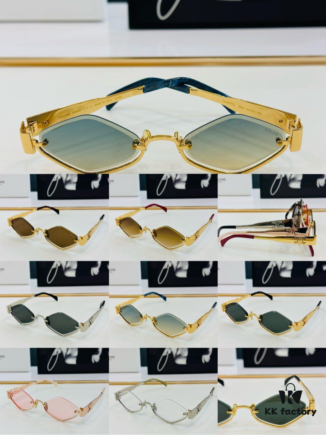 CELINE CL42117U Size: 53□14-145, Consistently Popular Style, European and American Fashion, Excellent Gloss, Strong Texture, Superior Craftsmanship, Sunglasses