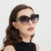 Timeless Classic High-Quality CELINE CL4002UN Two-Tone Acetate Sunglasses with Strong Dimensional Effect, Italian Imported Frame Material, High-Definition Lenses, Stylish and Versatile Design