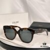 Timeless Classic High-Quality CELINE CL4002UN Two-Tone Acetate Sunglasses with Strong Dimensional Effect, Italian Imported Frame Material, High-Definition Lenses, Stylish and Versatile Design