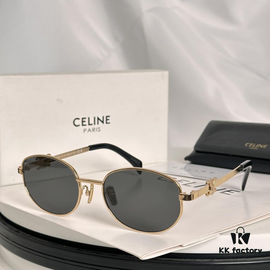 Minimalist Triumph Arch Frame ‼️ Subtle Luxury, Brand Not Prominent ✈️ Celine* CL40069U SIZE: 57-21-140 ✔️ Eyeglasses Sunglasses