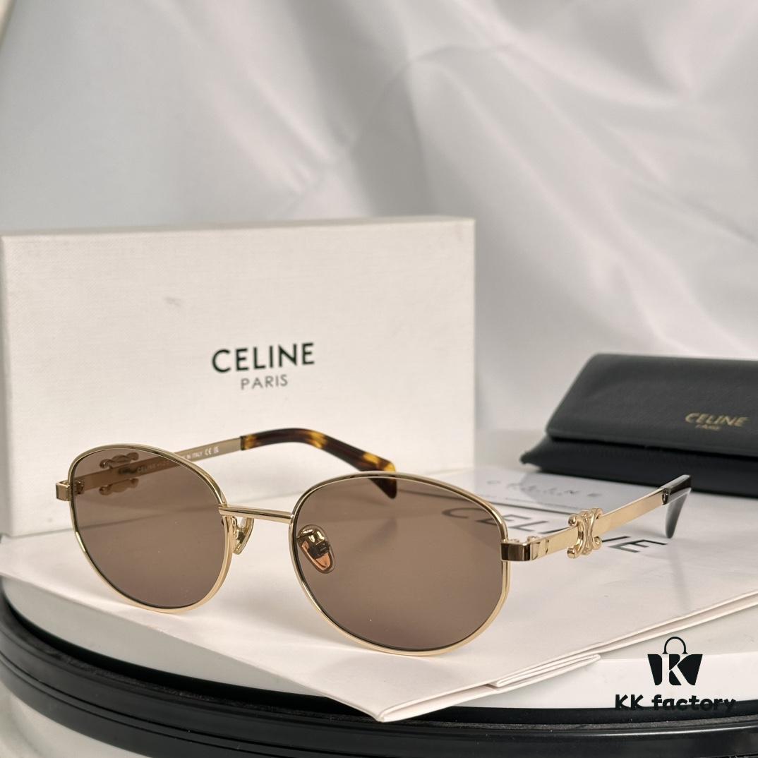Minimalist Triumph Arch Frame ‼️ Subtle Luxury, Brand Not Prominent ✈️ Celine* CL40069U SIZE: 57-21-140 ✔️ Eyeglasses Sunglasses