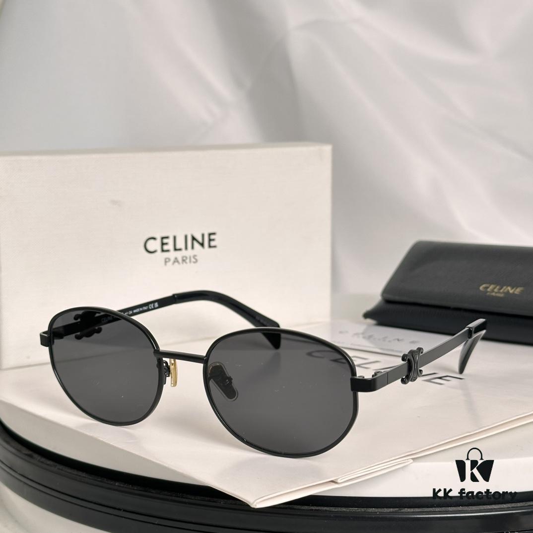 Minimalist Triumph Arch Frame ‼️ Subtle Luxury, Brand Not Prominent ✈️ Celine* CL40069U SIZE: 57-21-140 ✔️ Eyeglasses Sunglasses