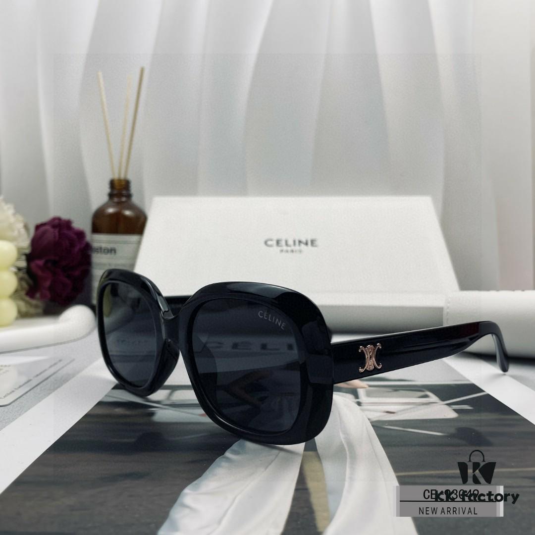 CELINE France | Polarized TR90 Sunglasses with Plolay Resin Lenses, Lightweight and Comfortable, Style 93049
