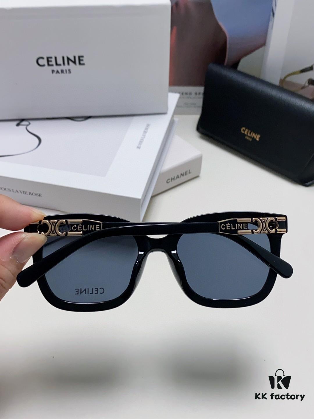 Celine 2024 New Fashion Retro Arc de Triomphe Sunglasses, Classic Unisex Sun Glasses for Outdoor Driving and UV Protection