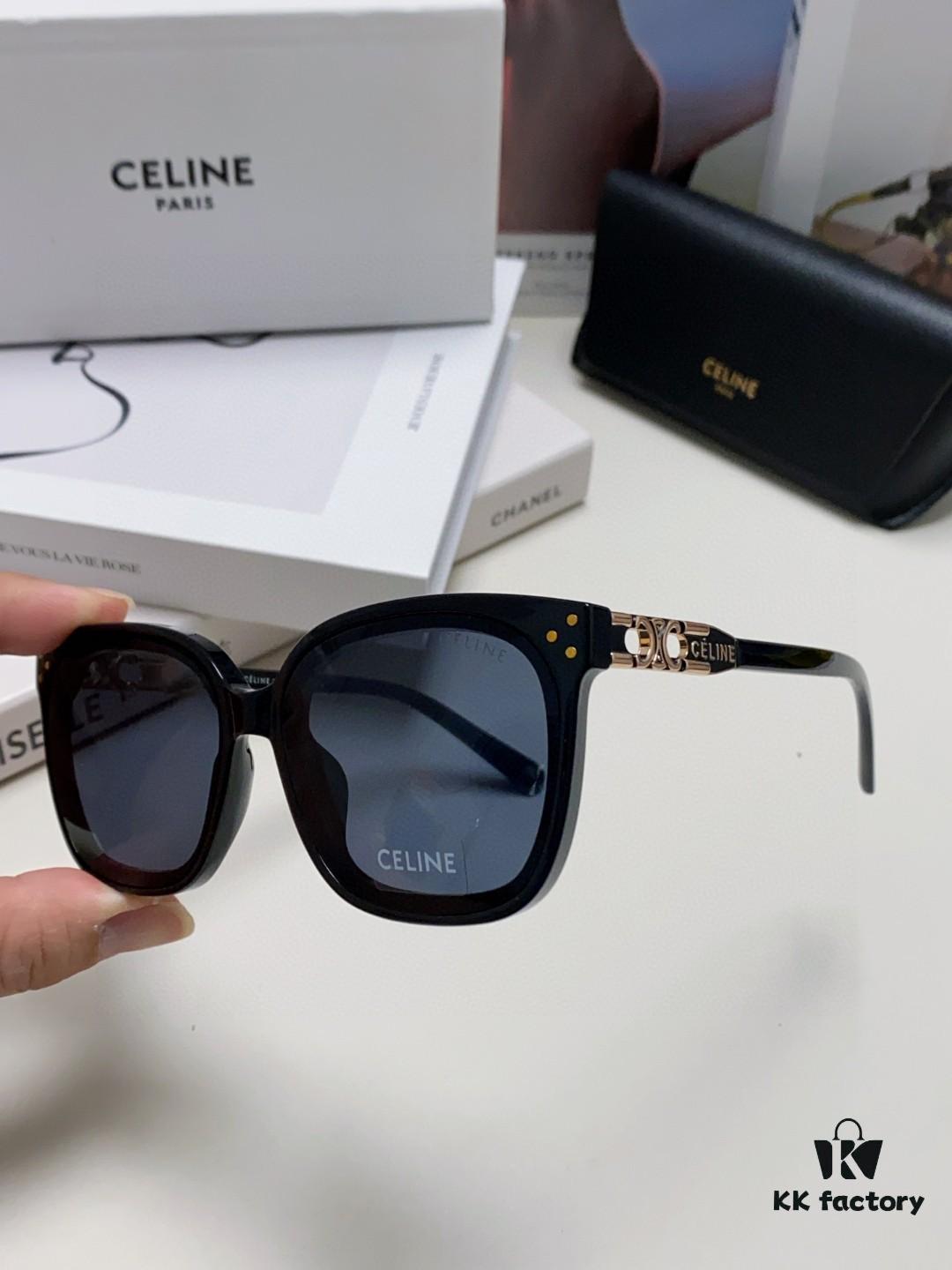 Celine 2024 New Fashion Retro Arc de Triomphe Sunglasses, Classic Unisex Sun Glasses for Outdoor Driving and UV Protection
