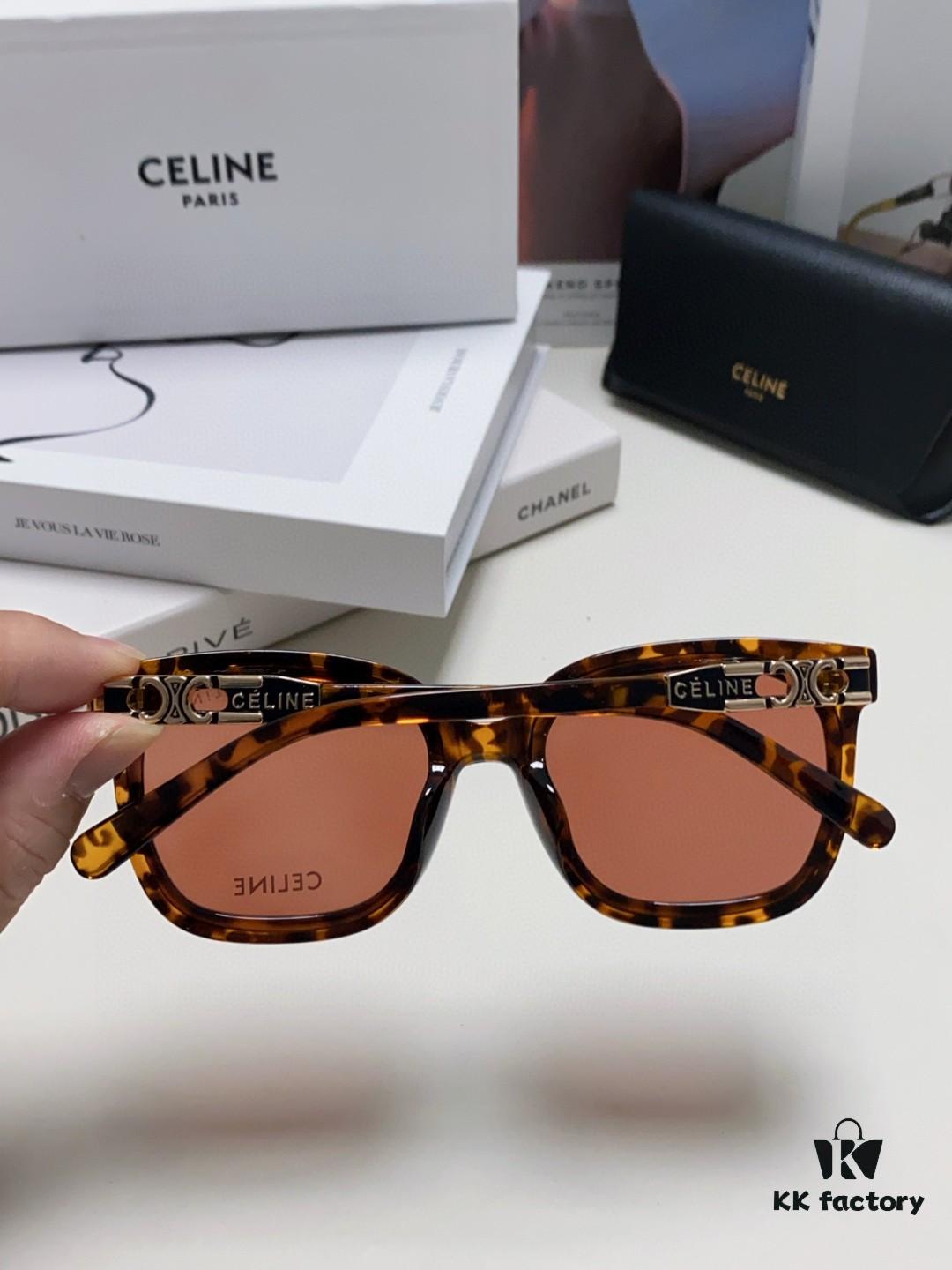 Celine 2024 New Fashion Retro Arc de Triomphe Sunglasses, Classic Unisex Sun Glasses for Outdoor Driving and UV Protection