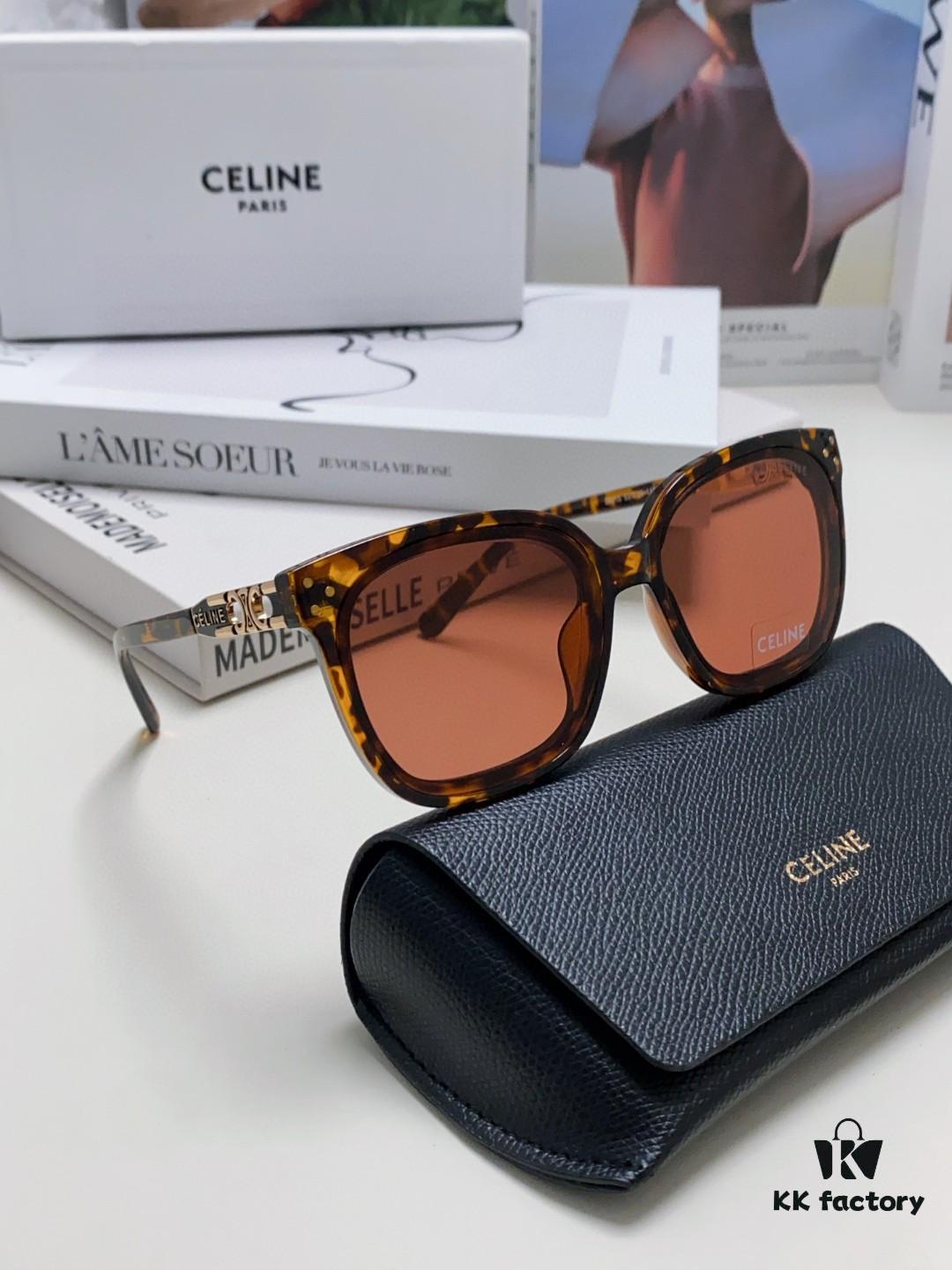 Celine 2024 New Fashion Retro Arc de Triomphe Sunglasses, Classic Unisex Sun Glasses for Outdoor Driving and UV Protection