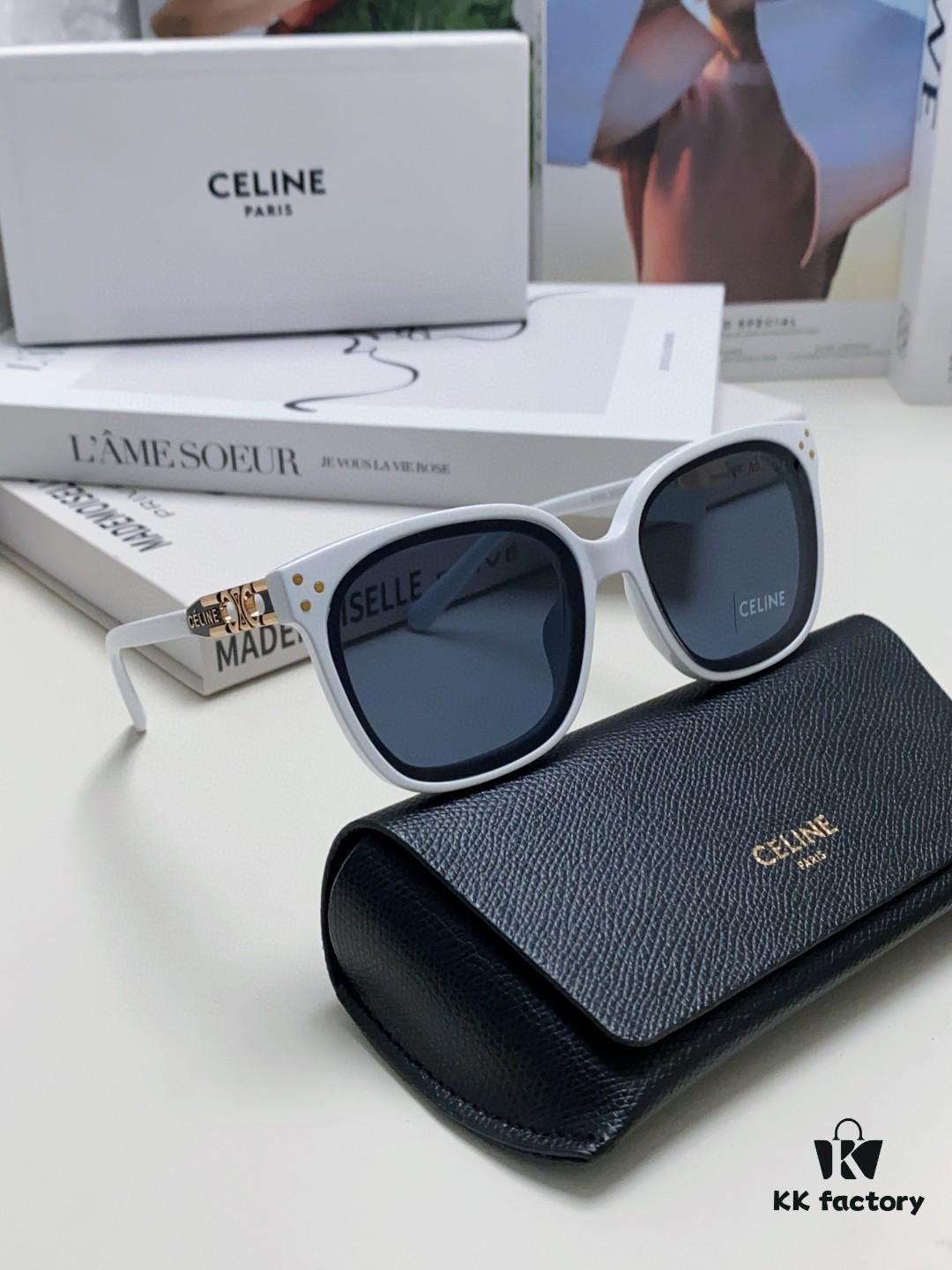 Celine 2024 New Fashion Retro Triumph Arch Sunglasses, Classic Unisex Sun Glasses for Outdoor Driving and UV Protection