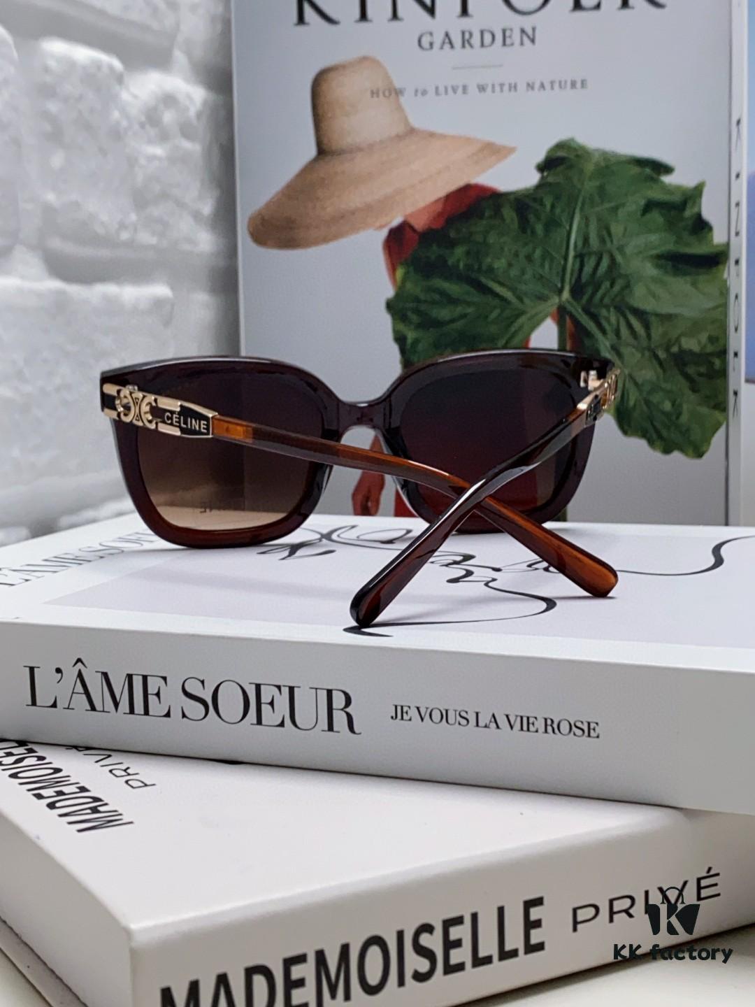 Celine 2024 New Fashion Retro Arc de Triomphe Sunglasses, Classic Unisex Sun Glasses for Outdoor and Driving