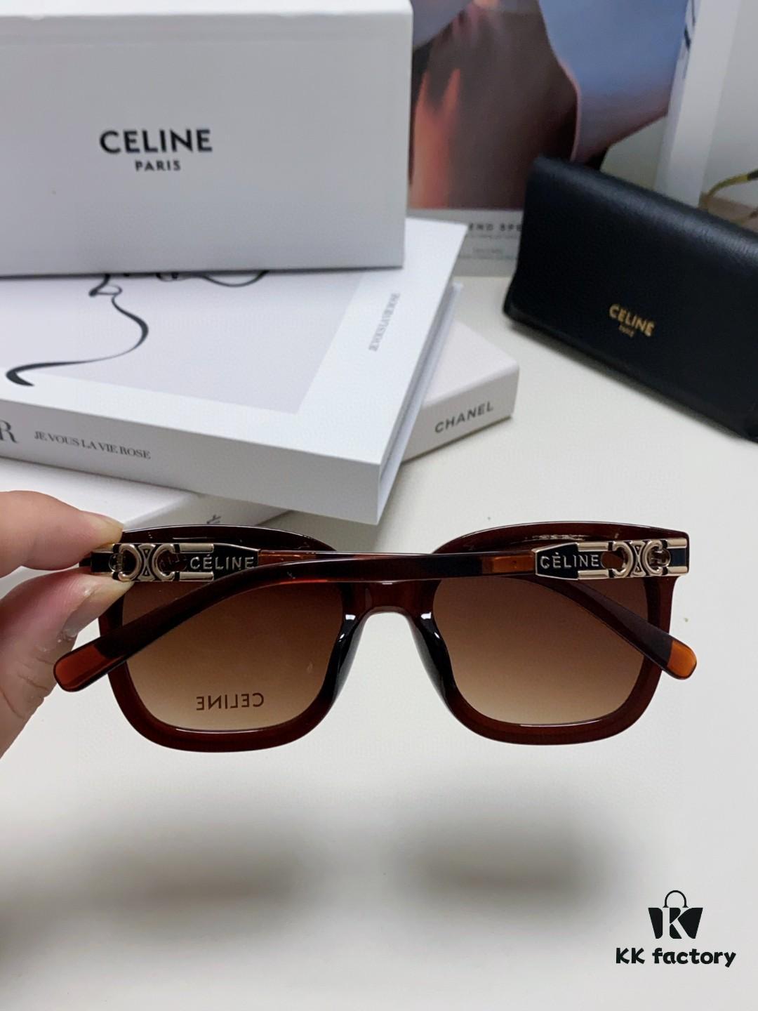 Celine 2024 New Fashion Retro Arc de Triomphe Sunglasses, Classic Unisex Sun Glasses for Outdoor and Driving