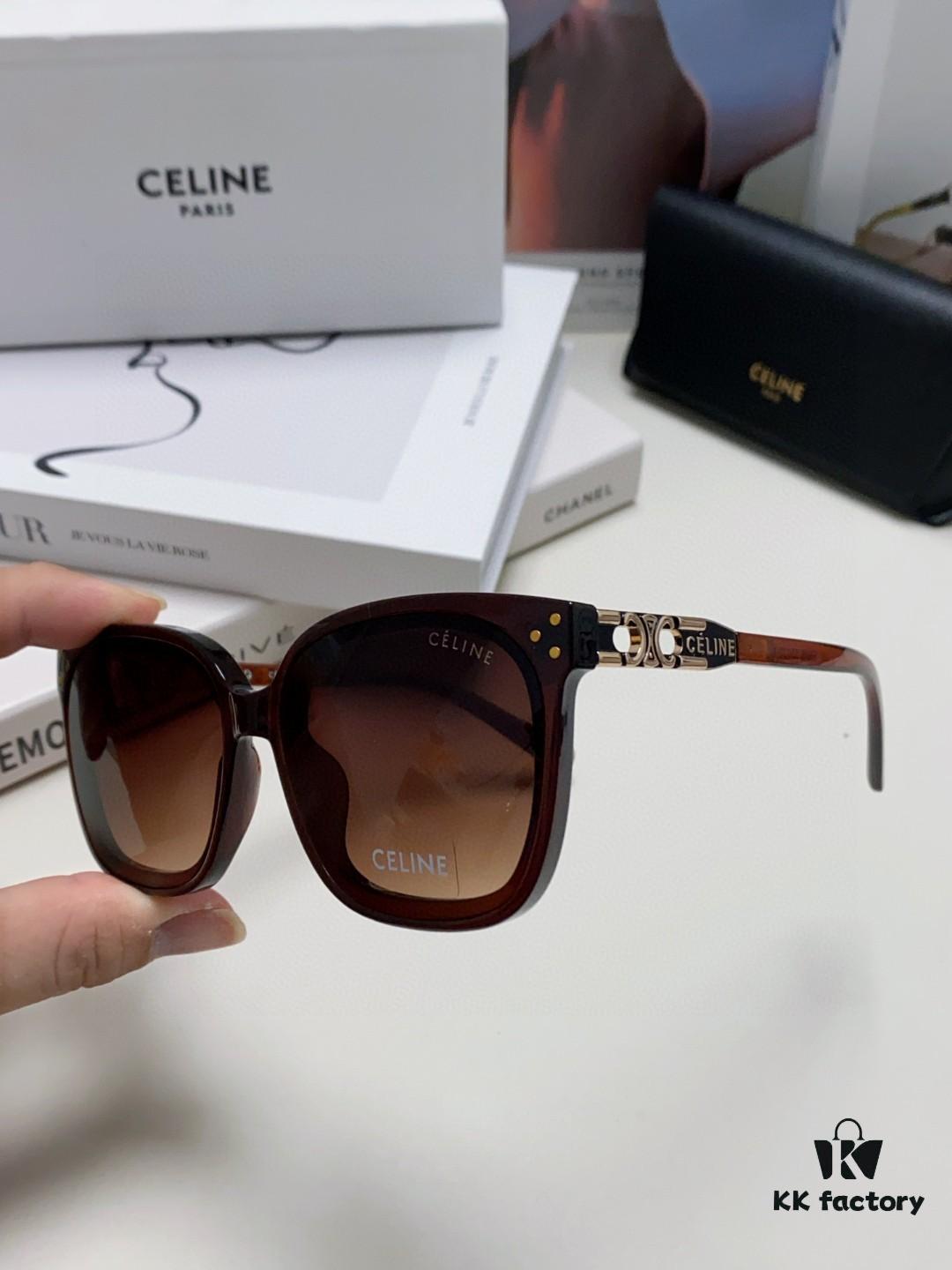Celine 2024 New Fashion Retro Arc de Triomphe Sunglasses, Classic Unisex Sun Glasses for Outdoor and Driving