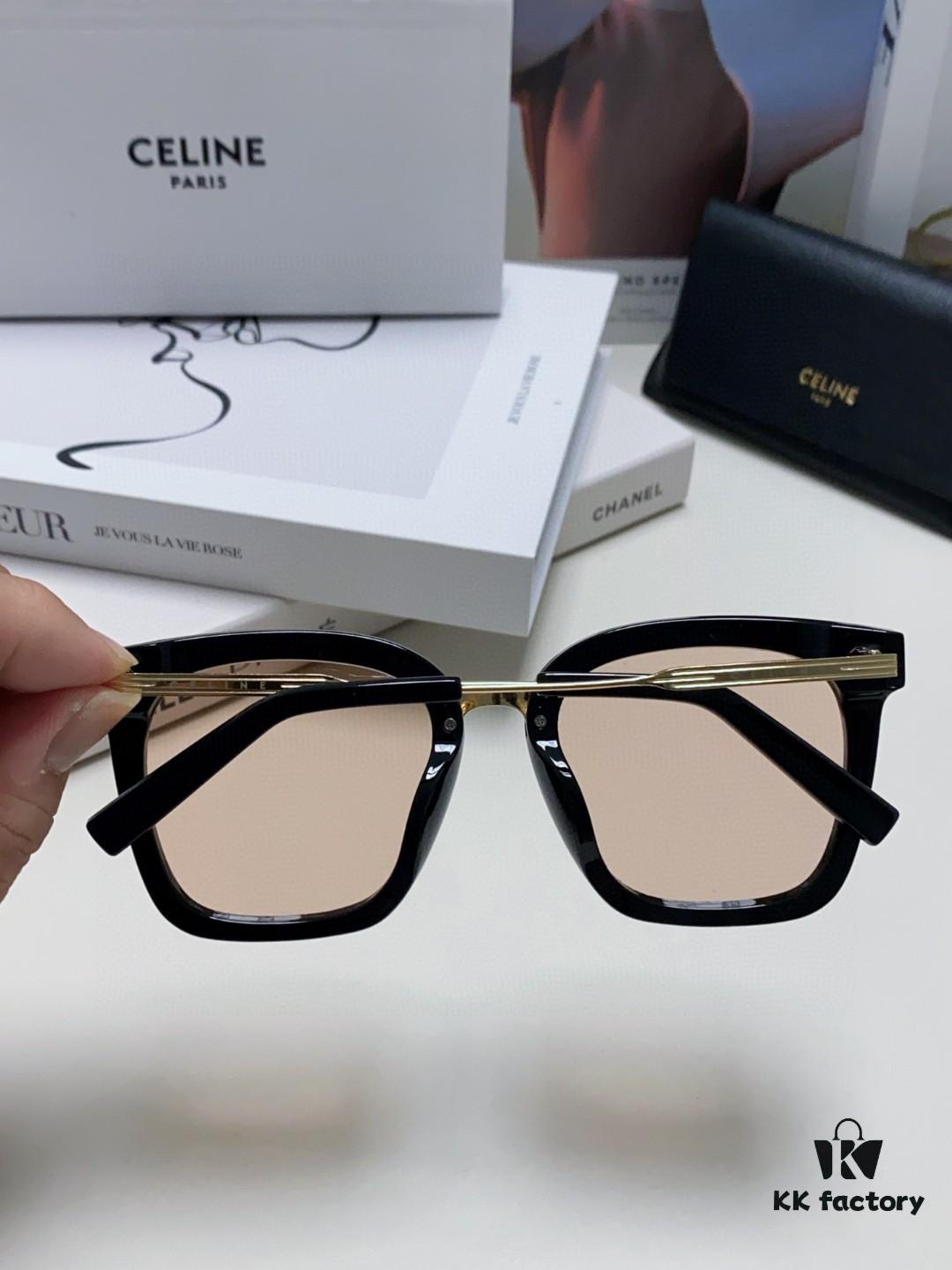 Celine Women's UV-Protective Sunglasses, Anti-Glare Fashion Eyewear for Driving and Streetwear, Slimming Design, Instagram and Xiaohongshu Trendy Style