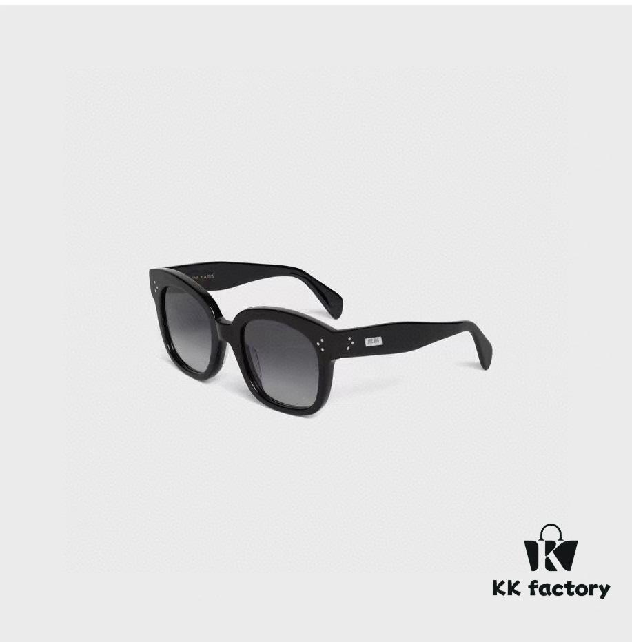 Timeless Classic High-Quality CELINE CL4002UN Two-Tone Acetate Frame with Strong Three-Dimensional Effect, Italian Imported Material, High-Definition Lenses, Stylish and Elegant, Versatile and Minimalist