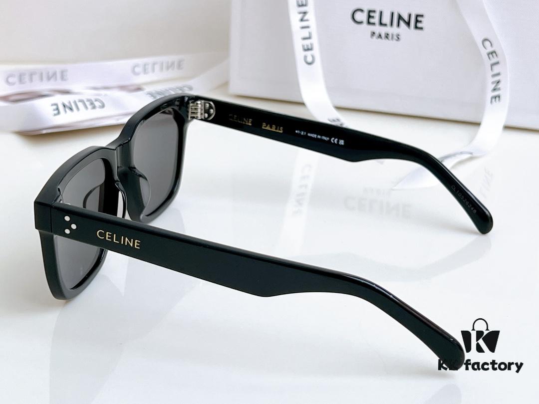120 CELINE High-Version Crystal Logo Non-Printed Sunglasses