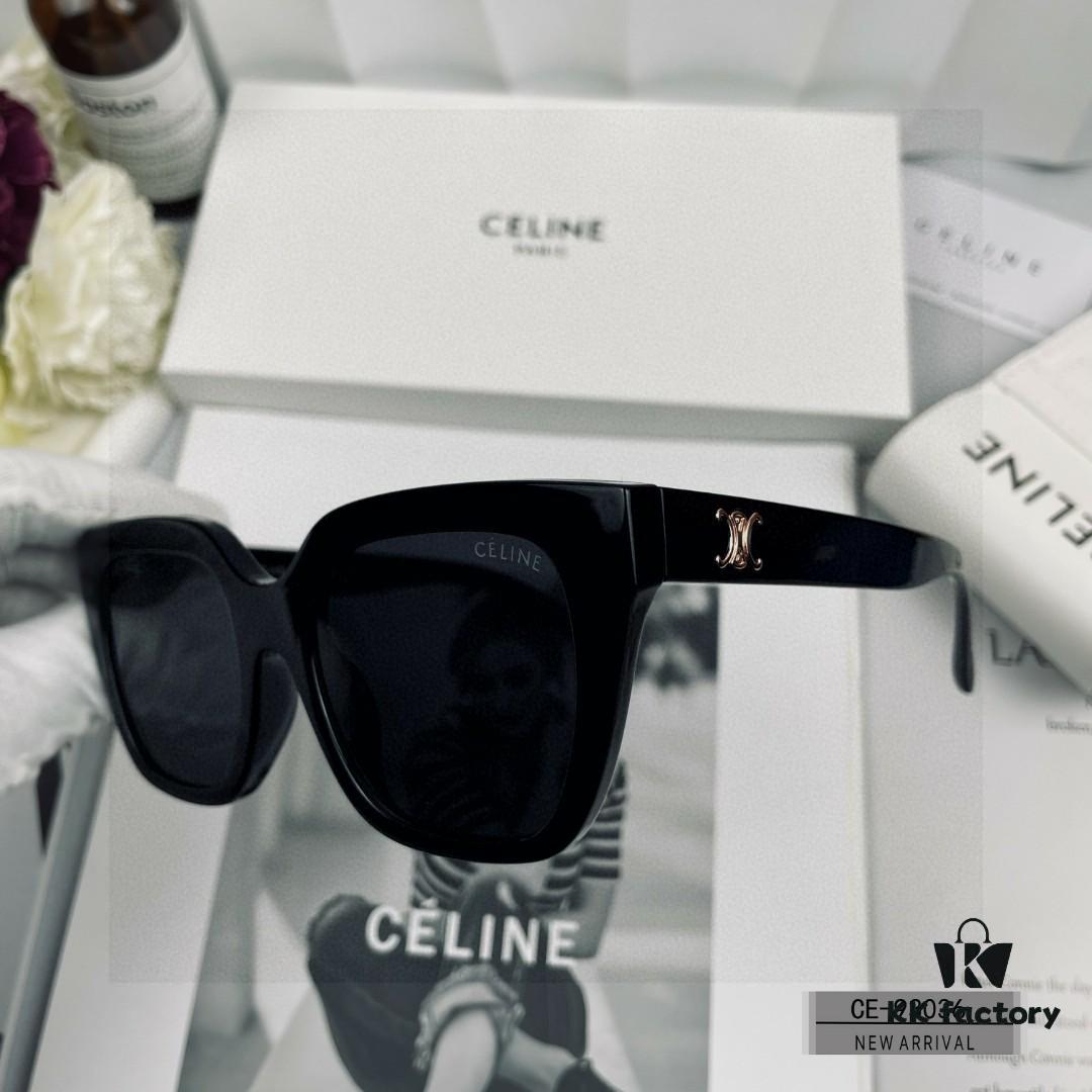 CELINE France - Polarized TR90 Sunglasses with Plolay Resin Lenses, Lightweight and Comfortable, Style 93036