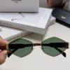 Celine 2024 New Arrival European and American Fashion Polygonal Sunglasses for Women, High-End Unisex Retro Sun Glasses, Influencer-Favorite UV Protection Street Snap Shades