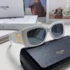 CELINE 2024 New Runway Collection Square Oversized Archetype Sunglasses, Popular Trendy Women's Eyewear Worn by Yang Mi