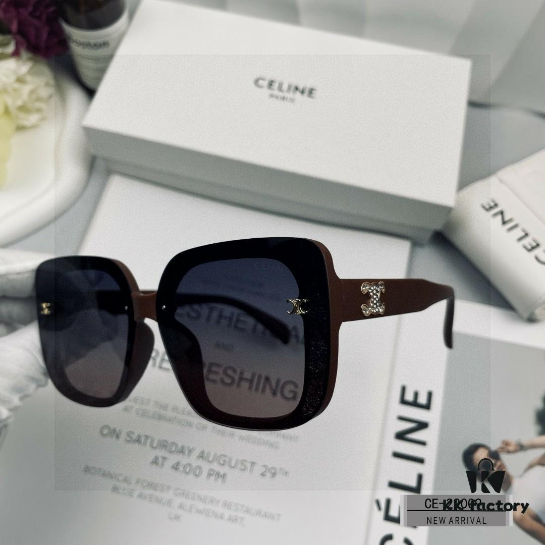 CELINE France TR90 Lightweight Sunglasses with Polarized Lenses, Model 22009