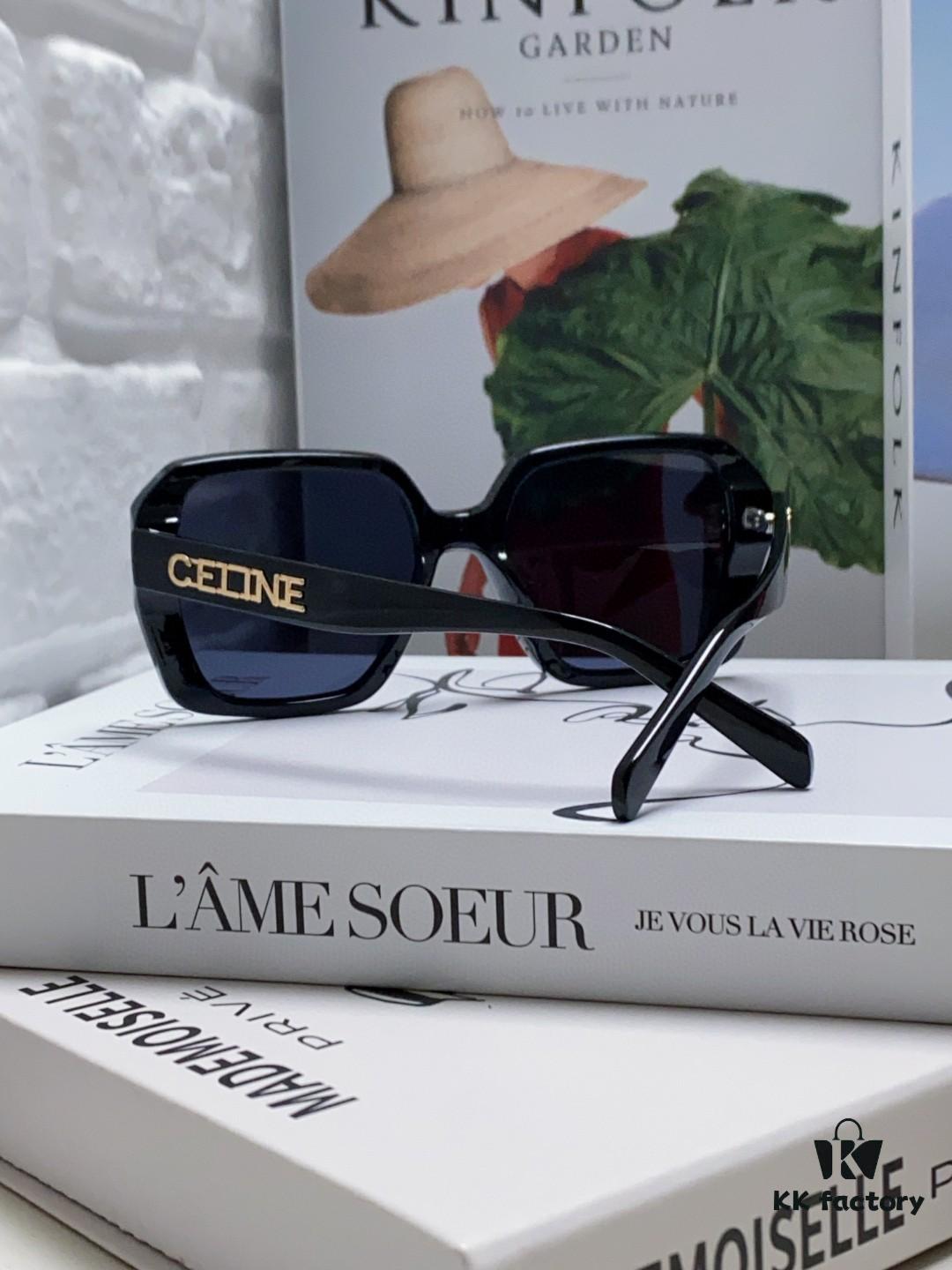 CELINE Red Book Popular Metal Logo Decorated Simple Frame Sunglasses
