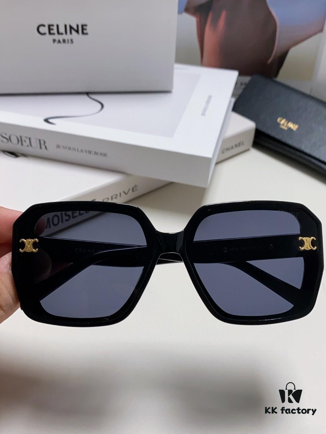 CELINE Red Book Popular Metal Logo Decorated Simple Frame Sunglasses