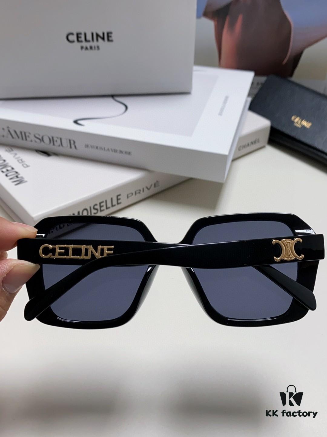 CELINE Red Book Popular Metal Logo Decorated Simple Frame Sunglasses