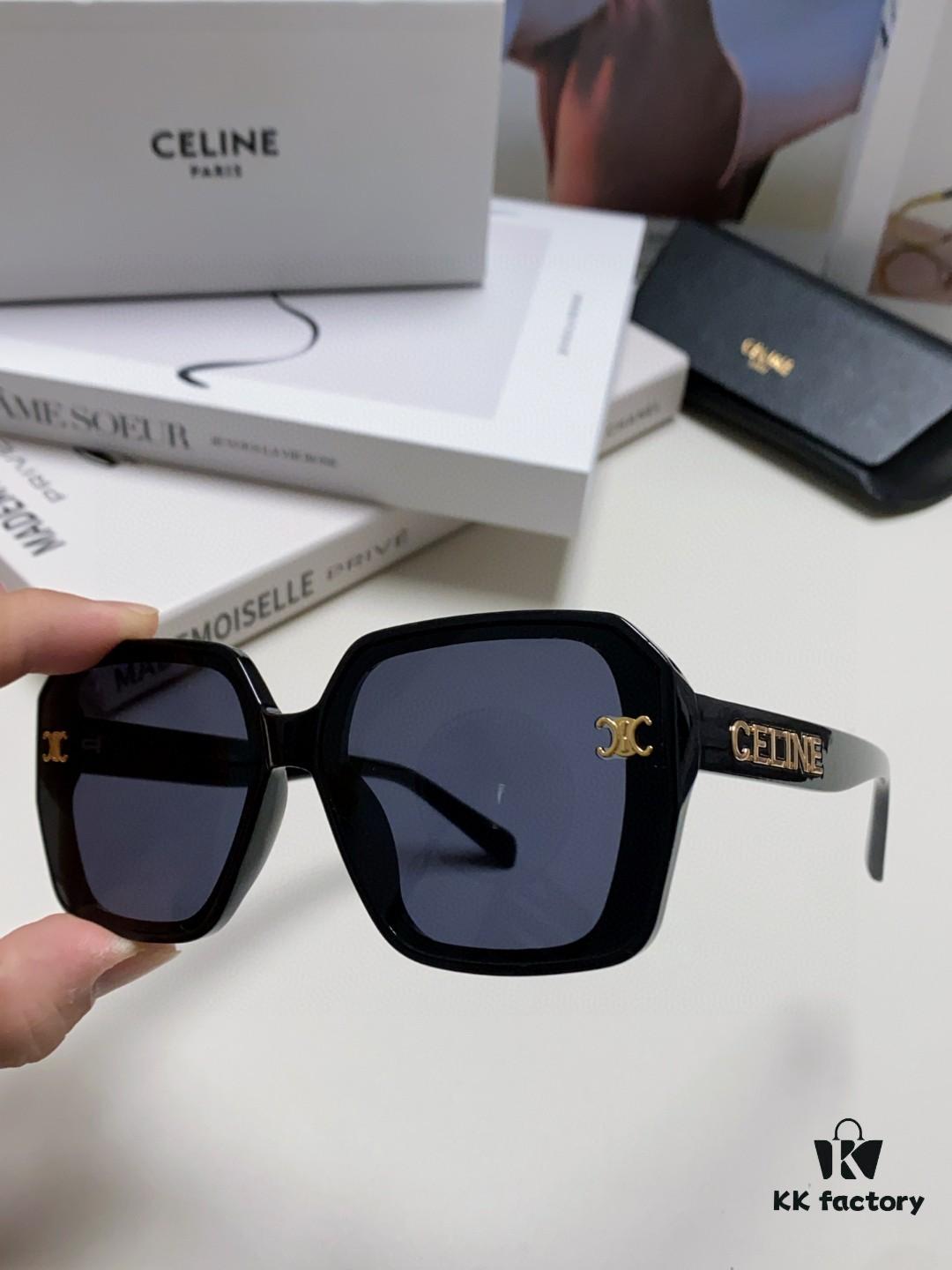 CELINE Red Book Popular Metal Logo Decorated Simple Frame Sunglasses