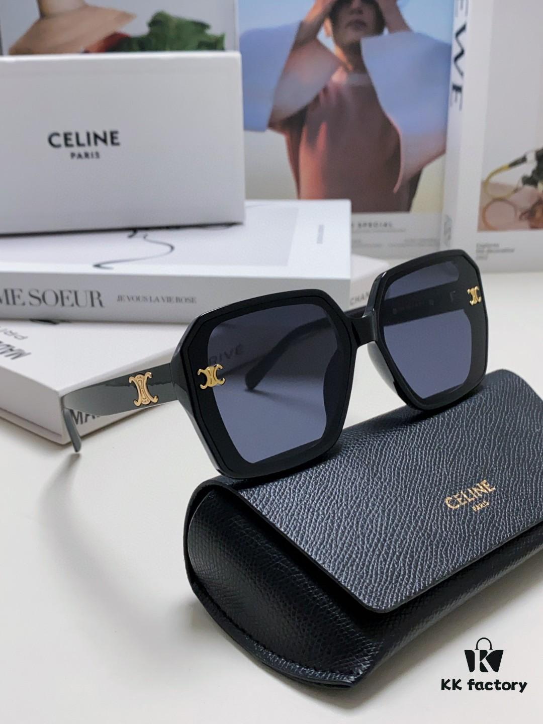 CELINE Red Book Popular Metal Logo Decorated Simple Frame Sunglasses