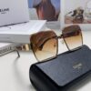 Celine Official Website Latest Top-Quality Edged Unisex Retro Square Sunglasses for Women and Men, Frameless UV Protection Stylish Slimming Sun Glasses with Premium Feel