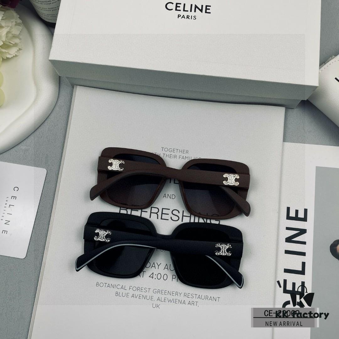 CELINE France TR90 Lightweight Sunglasses with Polarized Lenses by POLAROID, Stylish Unisex Design for Travel and Driving