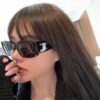 CELINE 2024 New Runway Official Same Style as Yang Mi, Versatile Oversized Square Archetype Sunglasses for Women