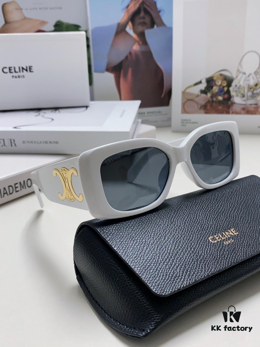 CELINE 2024 New Runway Official Same Style as Yang Mi, Versatile Oversized Square Archetype Sunglasses