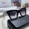 Celine Unisex Oversized Square Sunglasses for Men and Women, Gradient UV Protection Shades, Fashion Streetwear Eyewear